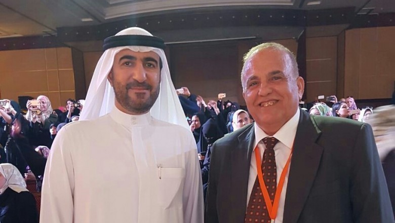 أ. أسامة البطه رئيس لجنة إستقبال كبار المدعوين و مدير اللجنة الإعلامية للحفل في إمارة عجمان