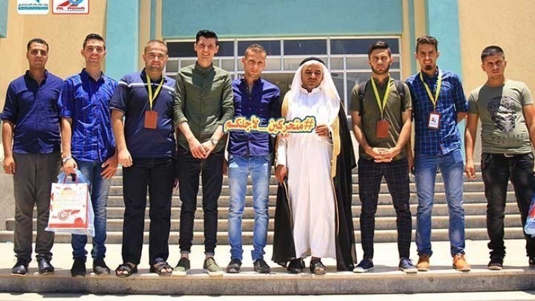 الأغا للبترول تساهم في زيارة مرضى السرطان في العيد