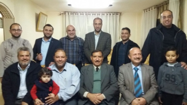 زيارة مباركة للعريس/سائد سفيان البطه بمناسبة زواجه