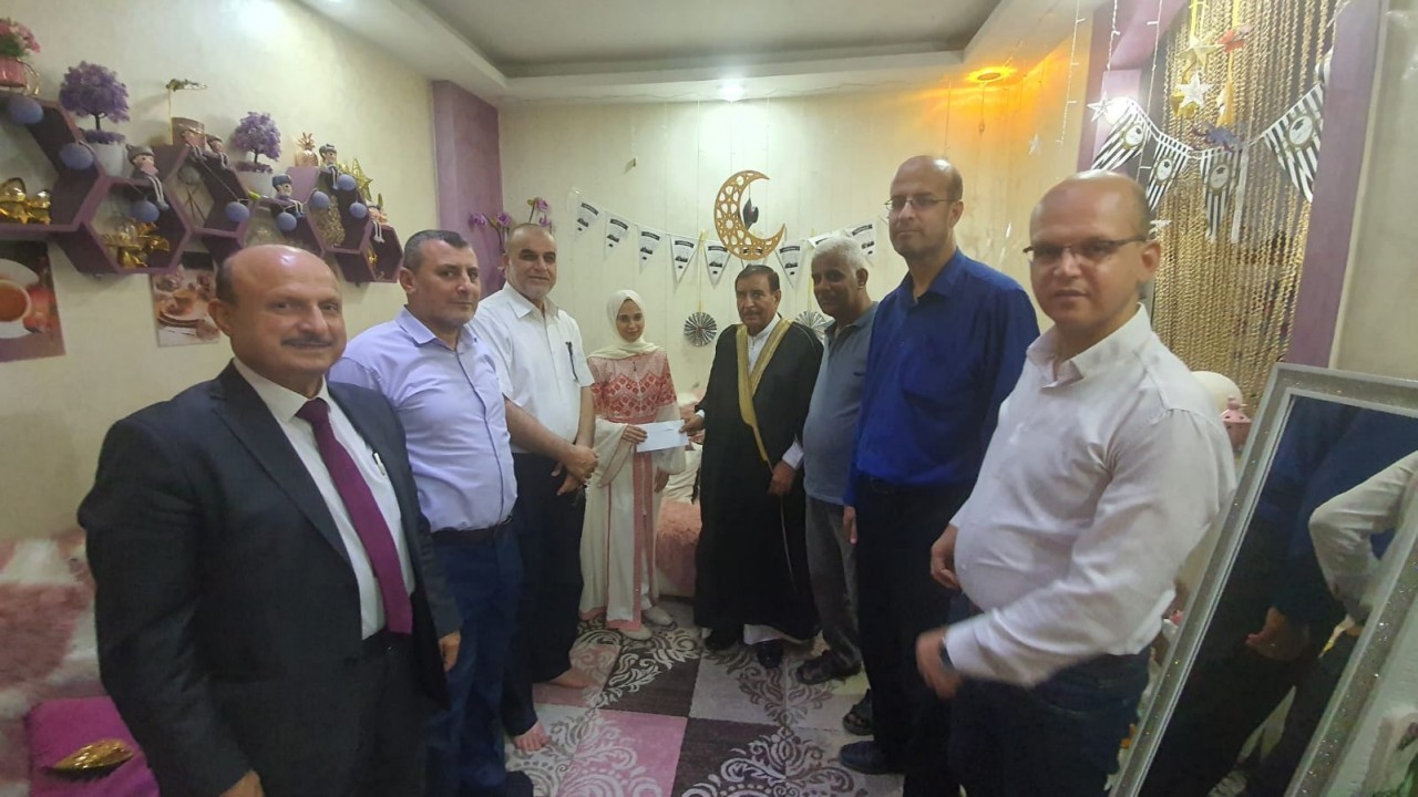 زيارة تهنئة السيد حازم حسن البطه بمناسبة تفوق إبنته ربا في الثانوية العامة