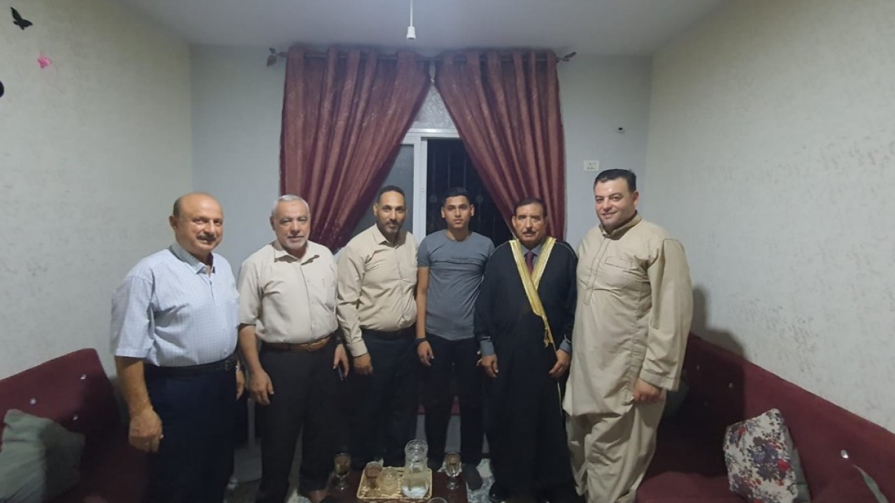 زيارة تهنئة أ. أحمد باسم محمد البطة  بمناسبة نجاحه  في الثانوية العامة